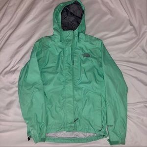 The North Face Teal Rain Jacket